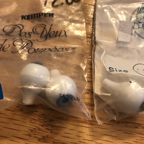 Kemper & Imsco Acrylic Doll Eyes, 16mm  2 Pair
