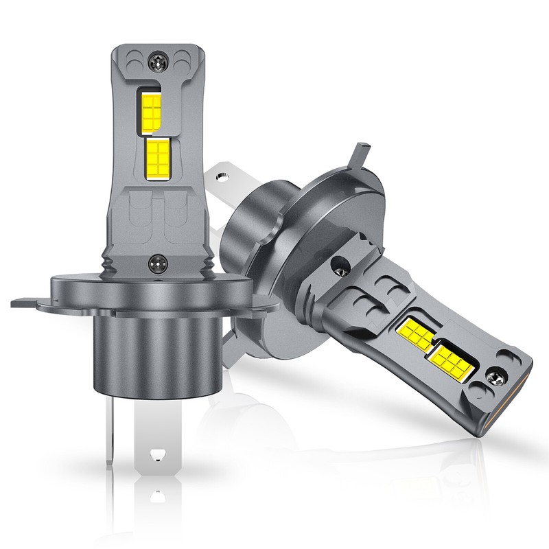 Ampoules De Phares Ã  Led H4 Hb2 Faisceau Haut+Bas 16000lm Super Lumineuses 6500k