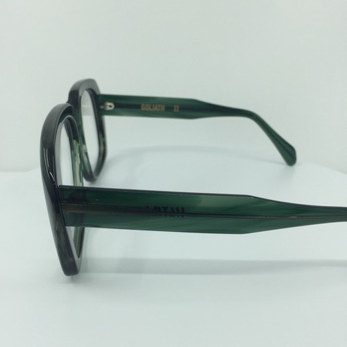 Pre-owned Goliath Ii Eyeglasses Ultra  2 C. Translucent Green 62-20mm Holland In Clear Demo Lenses