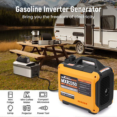 2350W Portable Inverter Generator Gas Powered Quiet for Camping Outdoor Party