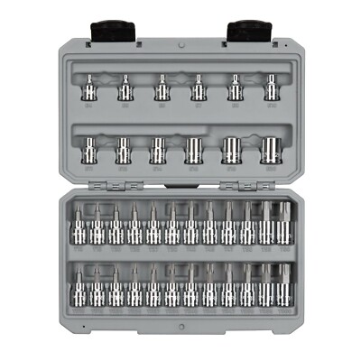 Tekton 3/8 Inch Drv Torx/TR Torx Bit & External Star Socket Set, 36 Pc SKT15402
