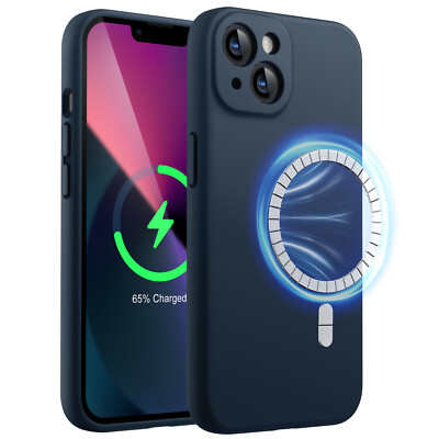JETech Magnetic Silicone Case for iPhone 13 6.1-Inch, Compatible with MagSafe