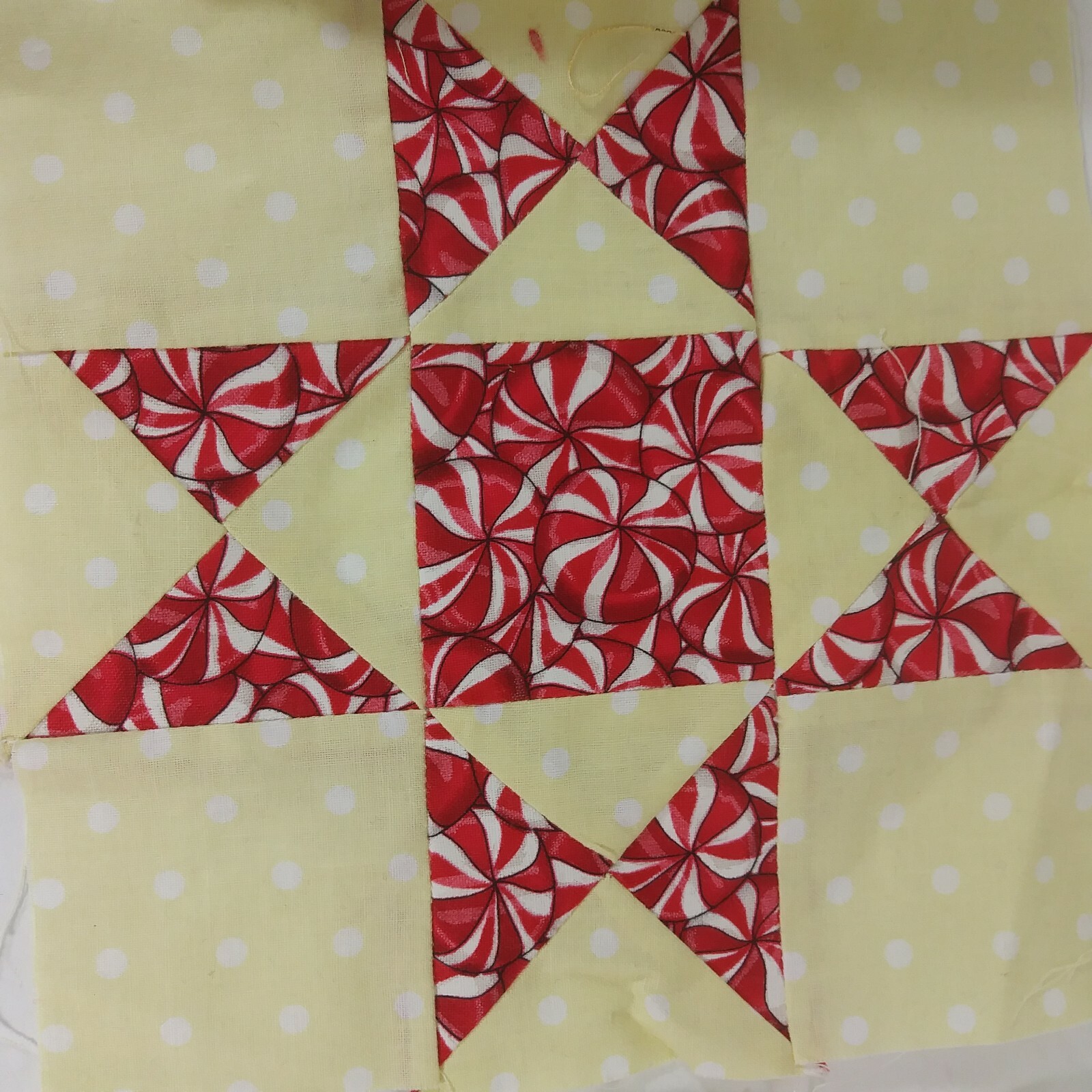 Vintage Quilt Blocks Stare Cotton Lot of 6 6 1/2 x 6 1/2