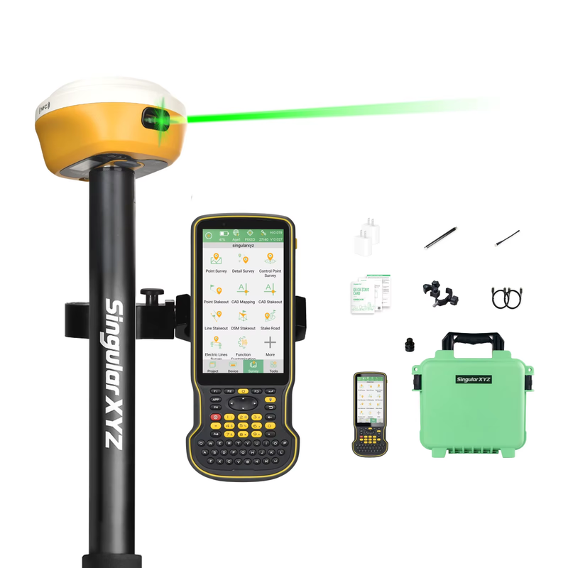 SingularXYZ L1 Laser GNSS Receiver High Accuracy Lightweight 1 Year Warranty Sof