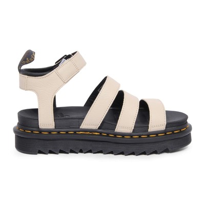 Pre-owned Dr. Martens 4986ar Sandalo Donna  Blaire Woman Sandal In Beige