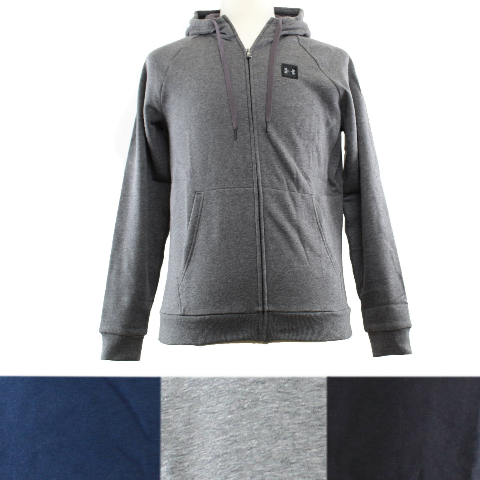 under armour men's rival cotton full zip hoodie