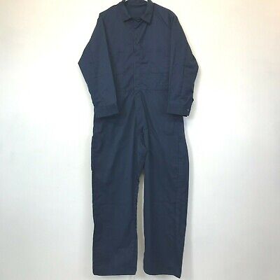 Vintage Todd Uniform Coveralls size 42S Navy Blue Snap Front W...