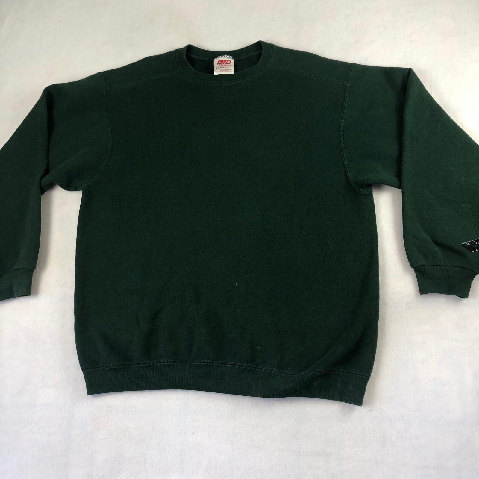 Vintage BVD Sweatshirt Mens Large Green Crew Neck Pullover Vintage BVD Sweatshirt Mens Large Green Crew Neck Pullover