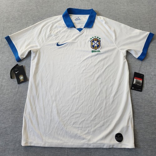 Brazil 2019/2020 White Nike Football Soccer Shirt Jersey