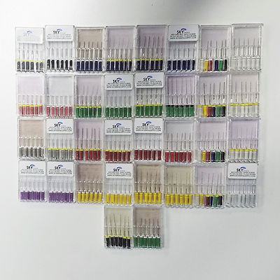 Sky Choice K-Files - 21 mm Length, Assorted Colors Sizes 15-40  w/Rubber Stopper