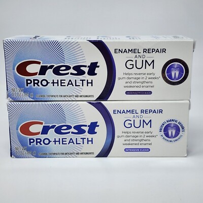 Crest Pro-Health Enamel Repair & Gum Intensive Clean Toothpaste 3.7 oz (2 Pack)