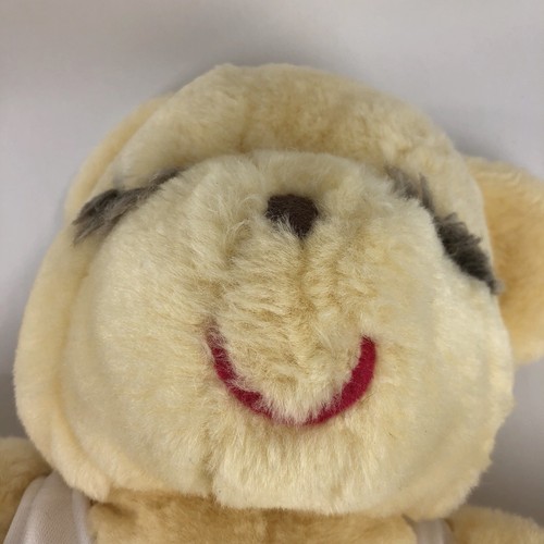 Ms Noah Plush Bear Yellow Cream White Dress Ballerina Sleeping Vintage