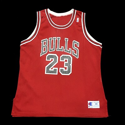 1991 Champion Authentic Air Jordan Bulls NBA Maglia Basket Jersey XI Kobe 1