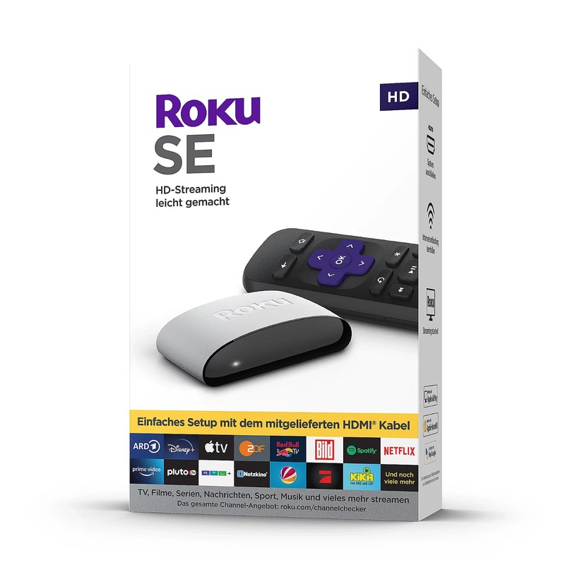 RokuÂ® Hd Streaming Stick FÃ¼R Tvs, Inkl. Fernbedienung Partnertasten