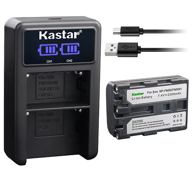Kastar LCD Dual Charger Battery for Sony NP-FM50 Sony Cyber-shot DSC-F828 DSC-R1