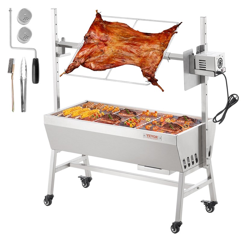 Vevor Lammgrill Spanferkelgrill SpieÃBratengrill 42w  61kg Elektrisch Bbq