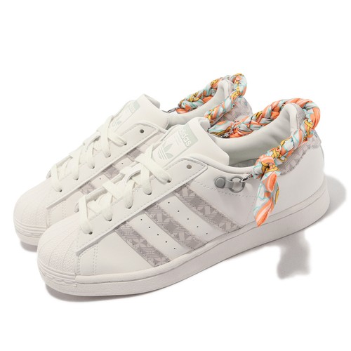 

Adidas Originals Superstar W Фиолетовый цвет слоновой кости Женская повседневная обувь для образа жизни H03726, Белый, Superstar W