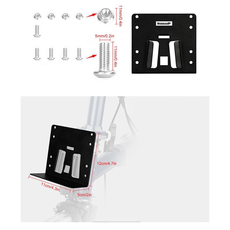 Bike Carrier Block Adapter For Folding Bike Bag Rack Holder Front UK