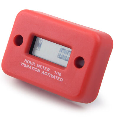 Digital Vibration Hour Meter Gauge for Motorcycle ATV Snowmobile Boat Gas Engine
