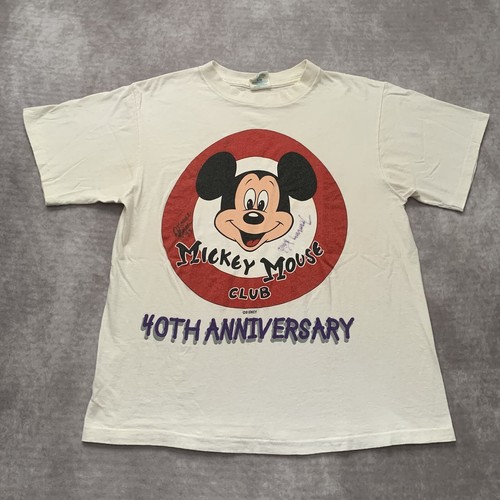 Vintage 90s Mickey Mouse Club 40th Anniversary Shirt S / M