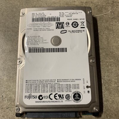 Fujitsu 250GB internal laptop HDD MHZ2250bs G2 2009-09 5400RPM 2.5''