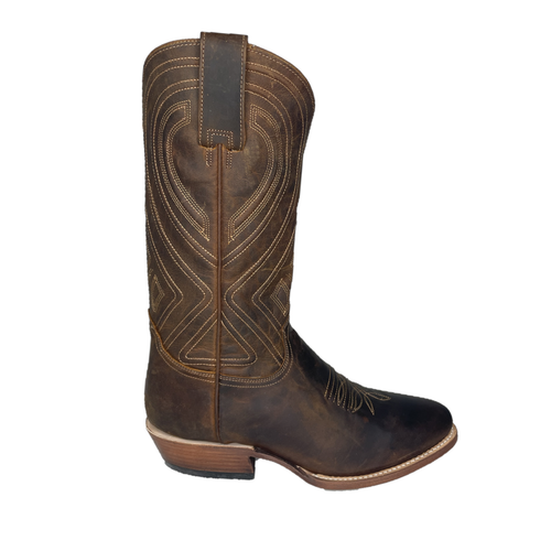 Pre-owned Roper ® Men's Mossman R-toe Brown Boots 12-020-7311-3842