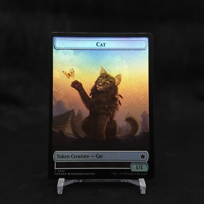 Cat 01 / Cat 02 Token Foil Foundations Magic The Gathering Mint