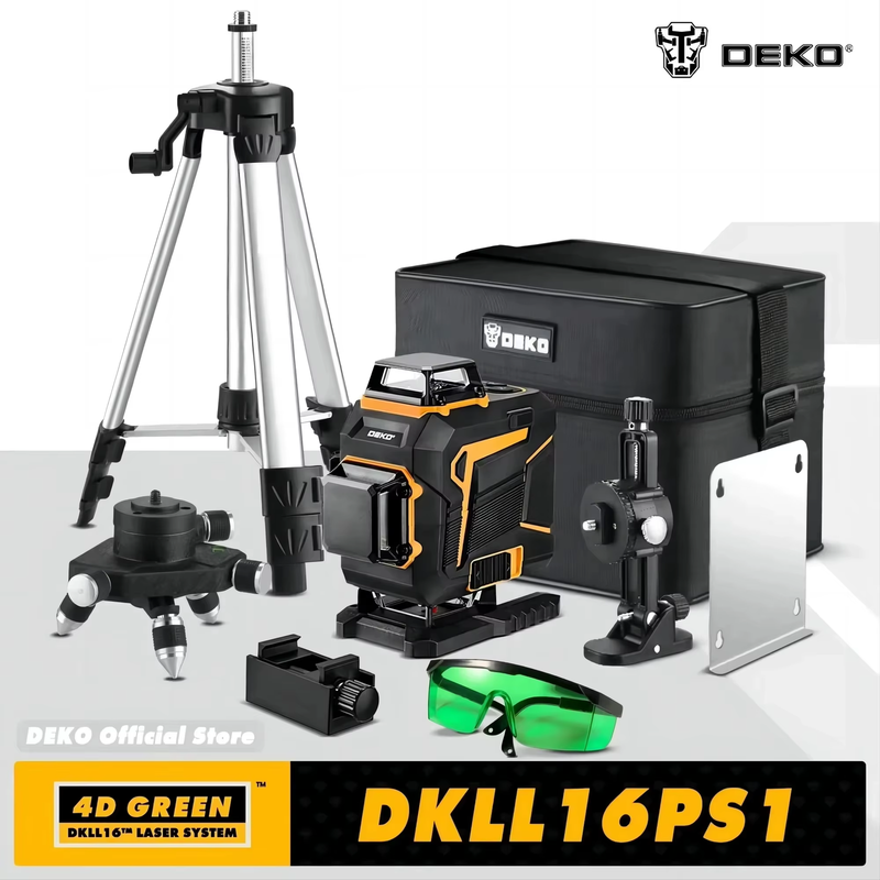 4D 16 Lines Self-Leveling Laser Level 360 Horizontal and Vertical Cross Line Gr