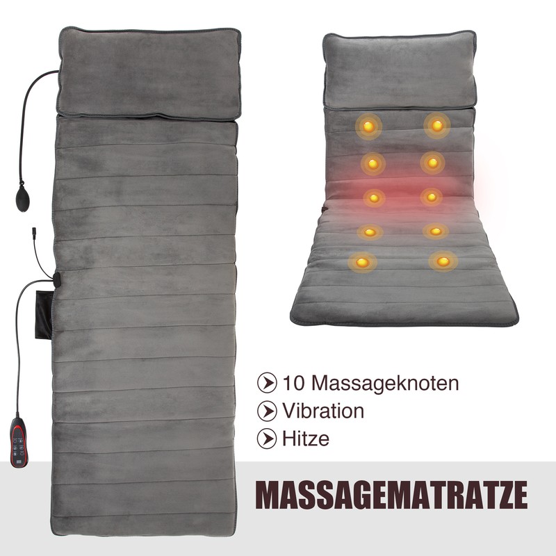 Massage Massageauflage Massagematte Heizauflagen Massagegerät Massageliege