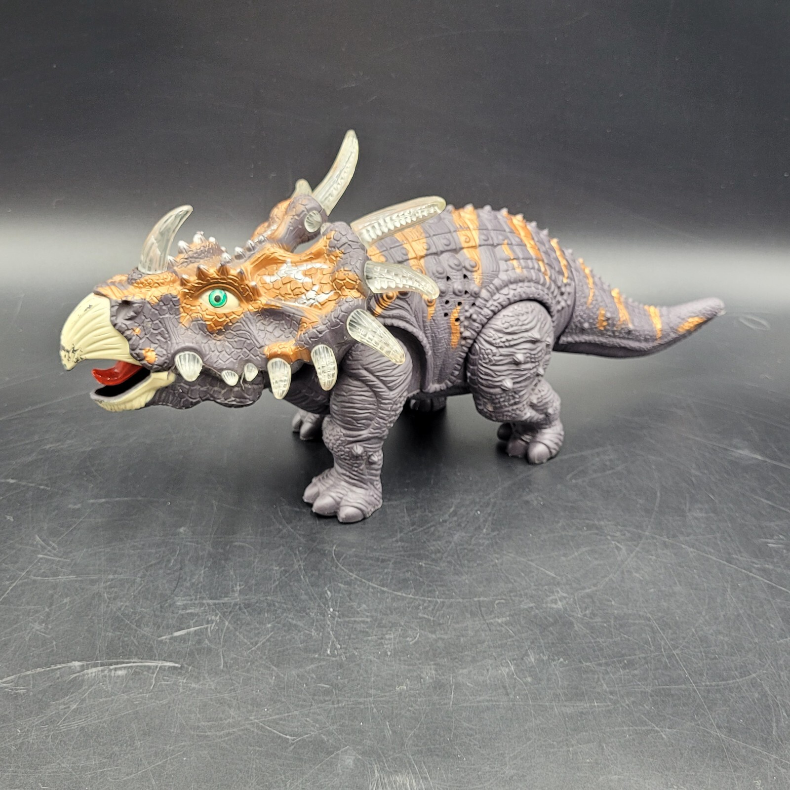 Rong Kai Triceratops Dinosaur Toy Lighted Interactive | eBay