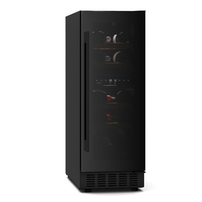 Velaire Unterbau-Weinkühlschrank UV-Schutz Dual-Zone 17 Flaschen LED leise 52 L