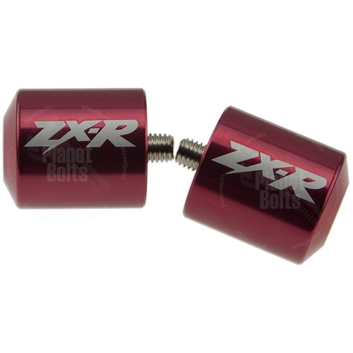 帽子 END Red Handle Bar End CNC ZX-R Engraved For Kawasaki Ninja Cap