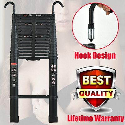 20.3Ft Telescopic Extension Ladder Aluminum Folding Multi-Use Step Non-Slip 6.2M