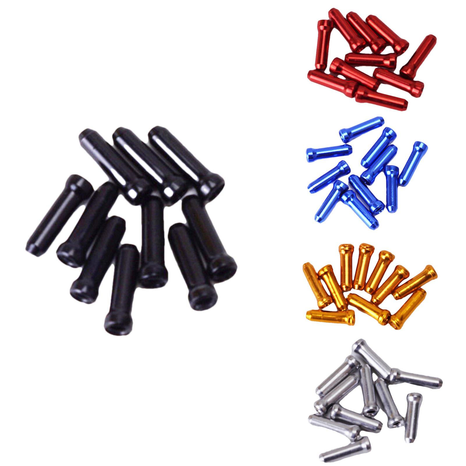 10pcs Bicycle Bike Brake Derailleur Shifter Cable End Caps Tips Crimp