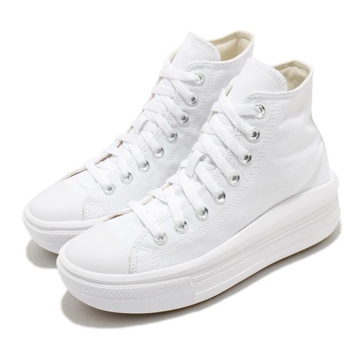 

Converse Chuck Taylor All Star Move Белые женские туфли на платформе Lifestyle 568498C, Белый, Chuck Taylor All Star Move