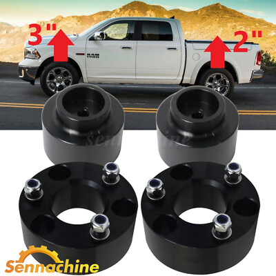 3'' Front 2'' Rear Full Lift Kit Leveling Kit Fit For 2009-2024 Dodge Ram 1500 4WD