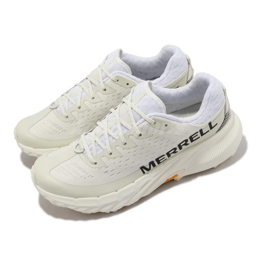 Merrell Agility Peak 5 Vibram White Black Women Trail Hiking Outdoor J068094