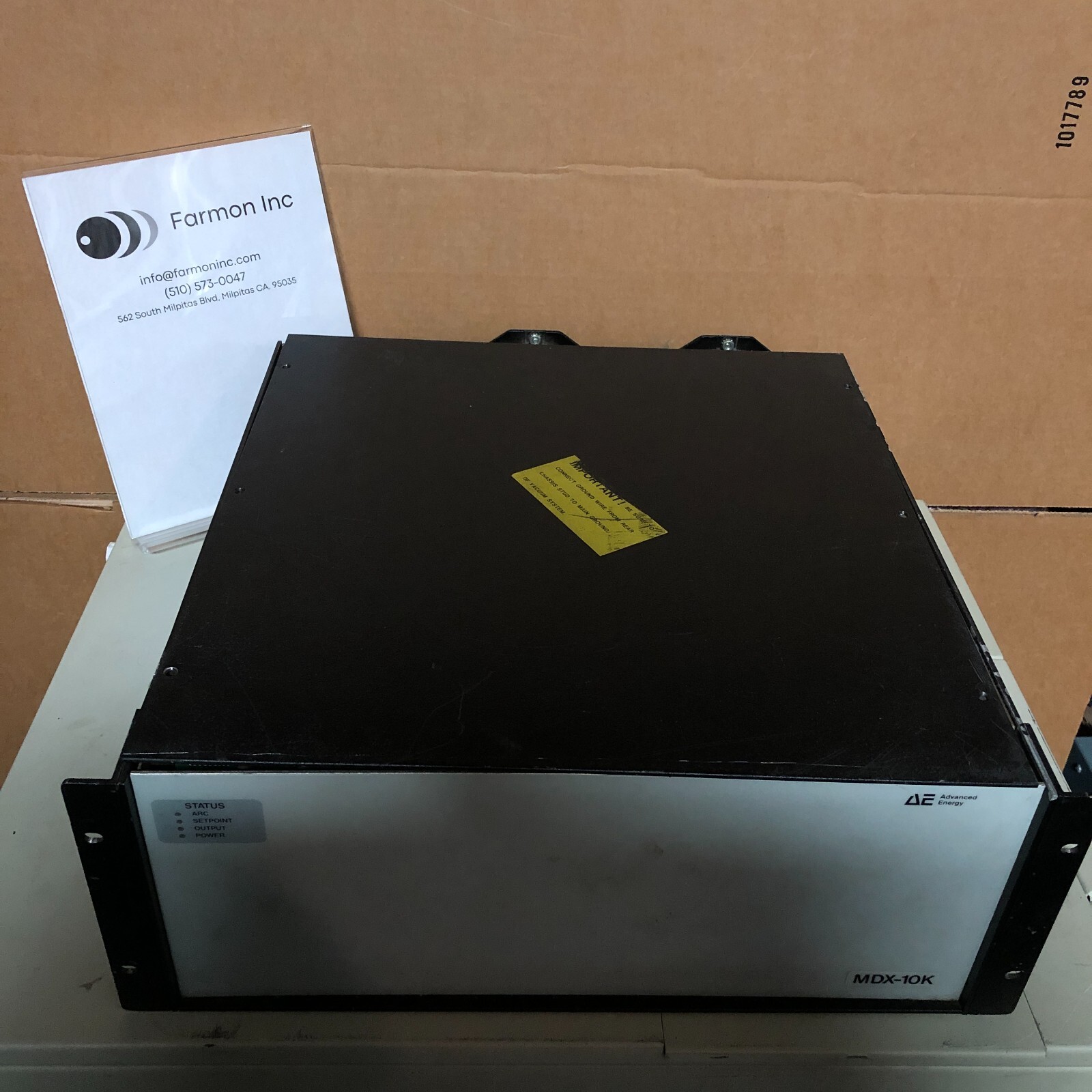 Advanced Energy AE MDX MFP RF Generator, DC Power Supply, 184680