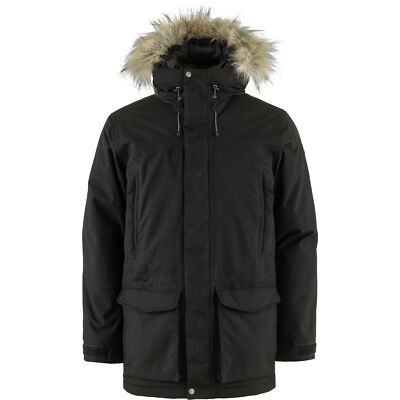 Fjallraven Nuuk Lite Parka Men's Jacket, Black, Large