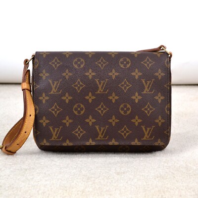 Louis Vuitton Musette Tango Monogram Shoulder Bag Short Strap Handbag Purse