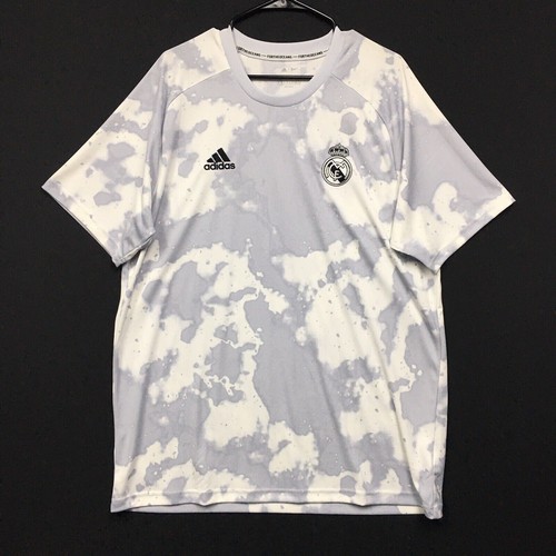 Adidas Real Preshi Soccer Jersey Мужская рубашка с коротким рукавом размера XL Серая #865