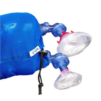 WNL Products 5000BVM-COMBO, 1 Practi-Mask BVM Adult/Child and 1 Infant CPR Tr...