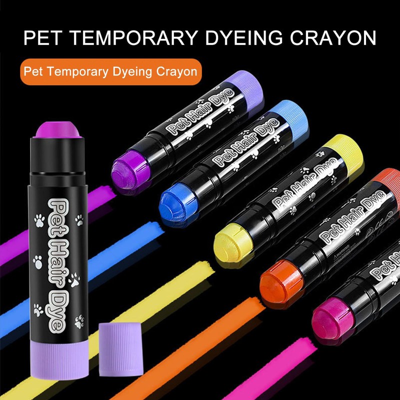 Pet Hair Dye 12 Colors Washable Pet Safe Hair Dye Dog Nail Polish Penfor Groomin