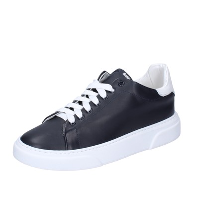 Pre-owned Baldinini Herren Schuhe  43 Eu Sneakers Blau Leder Bf459-43