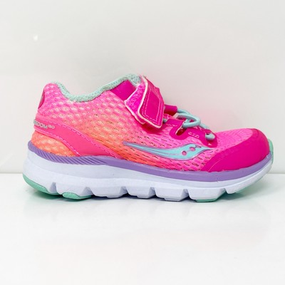 Розовые кроссовки для бега Saucony Girls Freedom ISO ST58829, размер 6, широкие