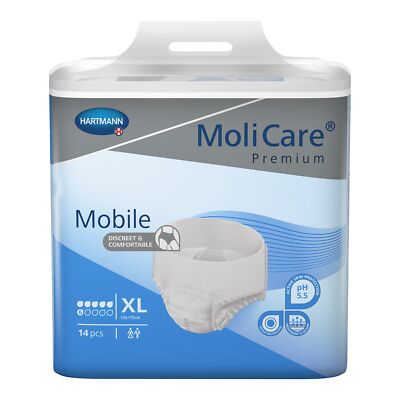 MoliCare Premium Mobile 6D  Protective Underwear X-Large 51'' - 67'' CA of 56