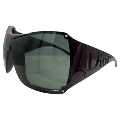 Dior Overshine 1 Burgudy Oversized Shield Sunglasses