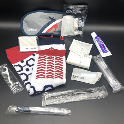 NEW 16 Piece United Airlines 2016 Team USA Olympics First Class Amenity Kit 