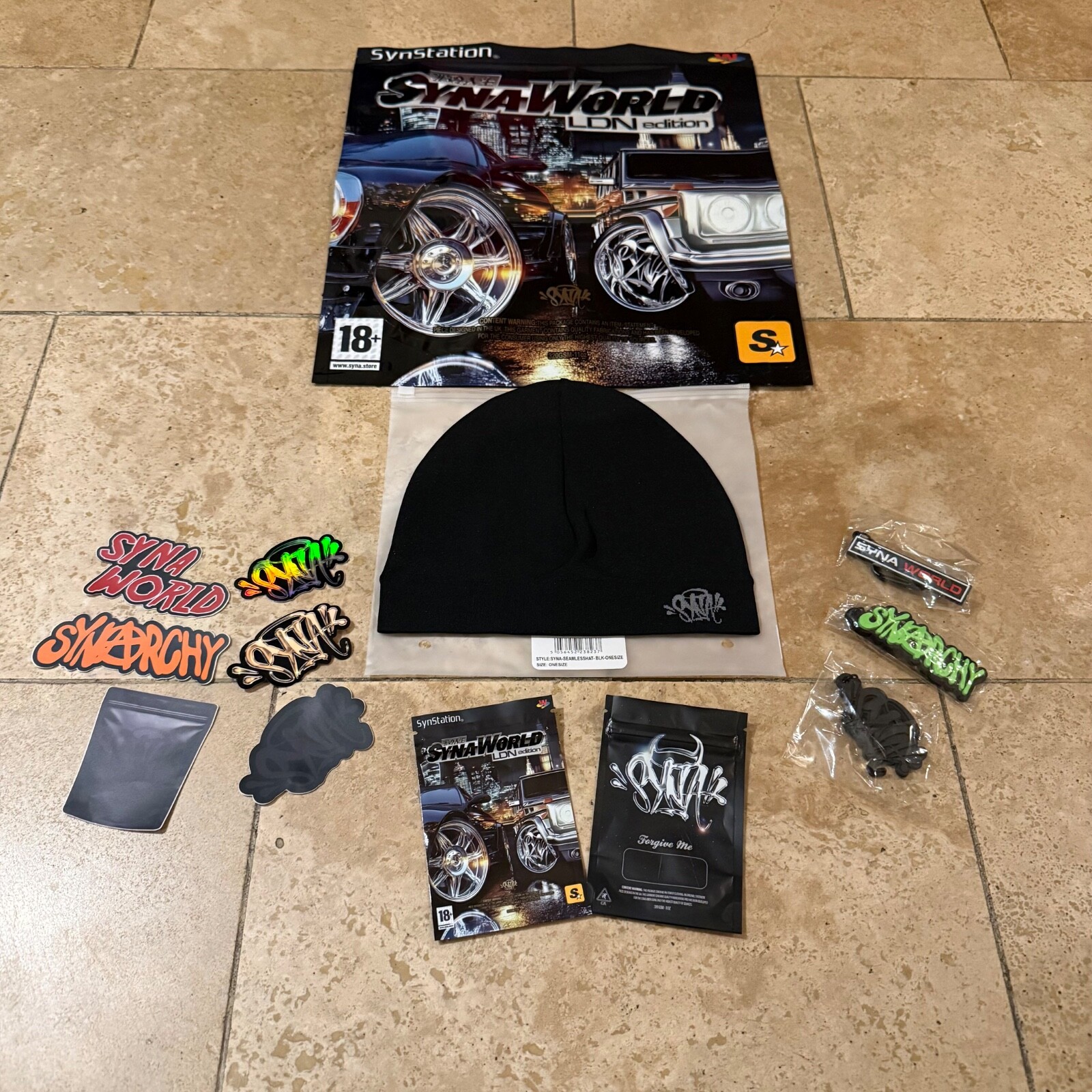 Central Cee Syna World OG Skull Cap Beanie SPECIAL PACKAGING