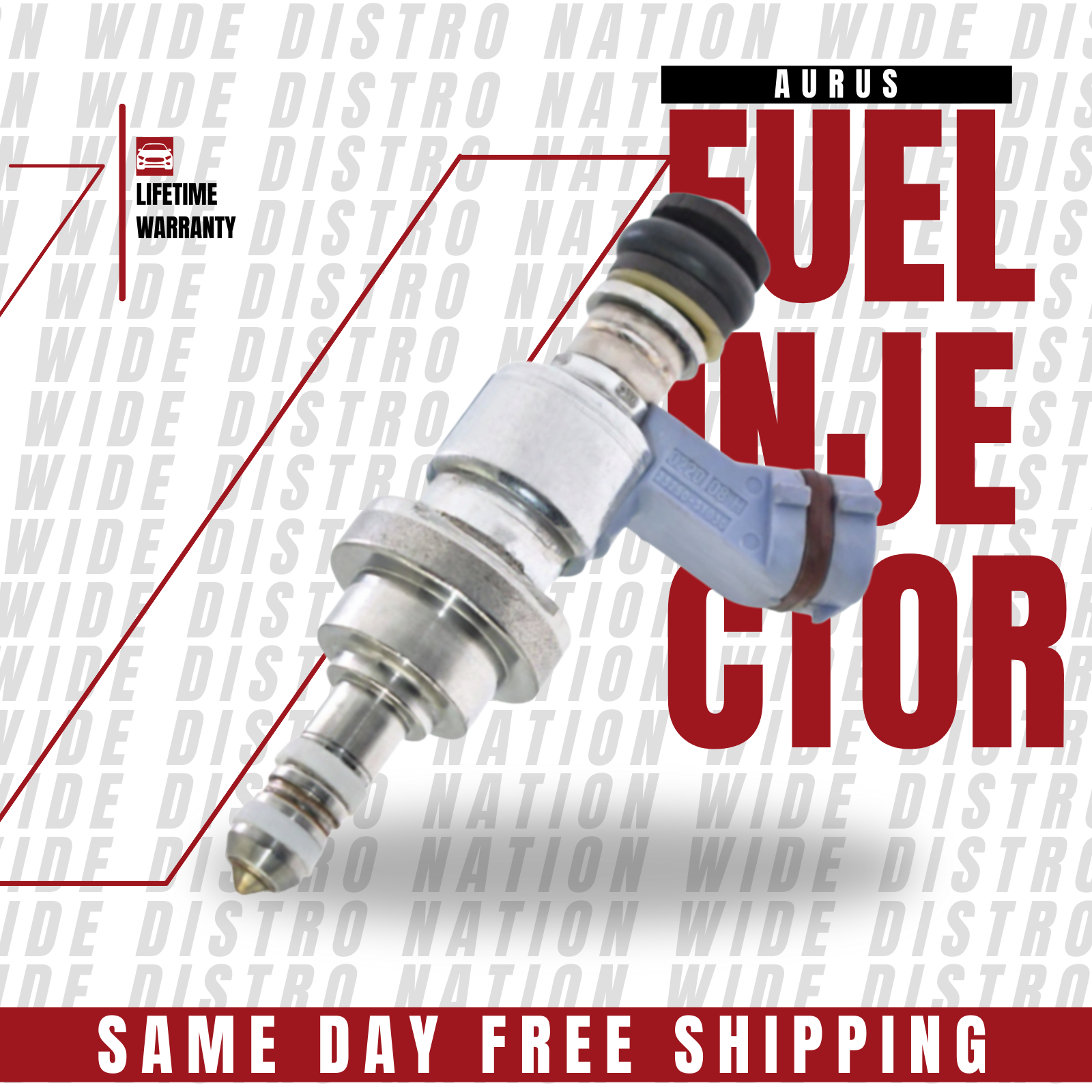 1x OEM NEW AURUS Fuel Injector for 2007-2017 Lexus LS460 4.6L V8 23250-31030